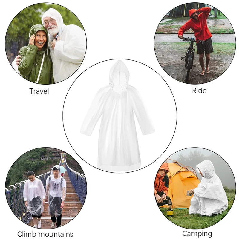 6Pcs Disposable Waterproof Rai - đánh giá và giá Emergency Poncho Rain