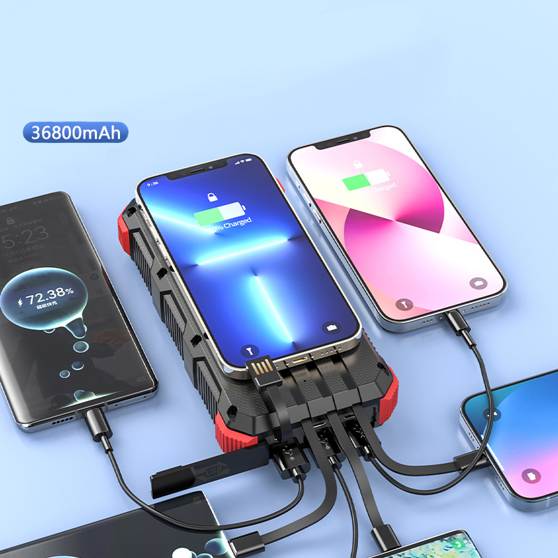Solar Power Bank 36800mAh with - đánh giá và giá Solar Emergency Charger